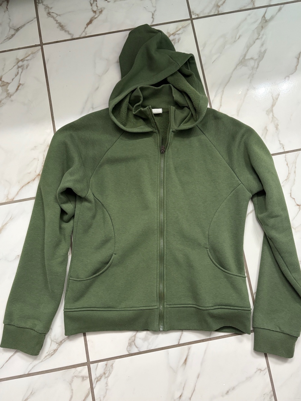 Zyia Oh So Soft Olive Zip-Up Hoodie